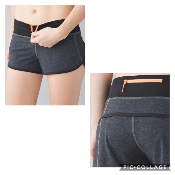 LULULEMON Speed Short Heathered Black / Black - Picture 6 of 12